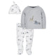 Gerber Newborn Baby Boy Organic Cotton Take Me Home Set, 3pc-Gerber Childrenswear Wholesale