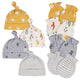 8-Piece Baby Neutral Southwest No Scratch Mittens & Caps Set-Gerber Childrenswear Wholesale