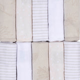 10-Pack Baby Neutral Natural Leaves Washcloths-Gerber Childrenswear Wholesale