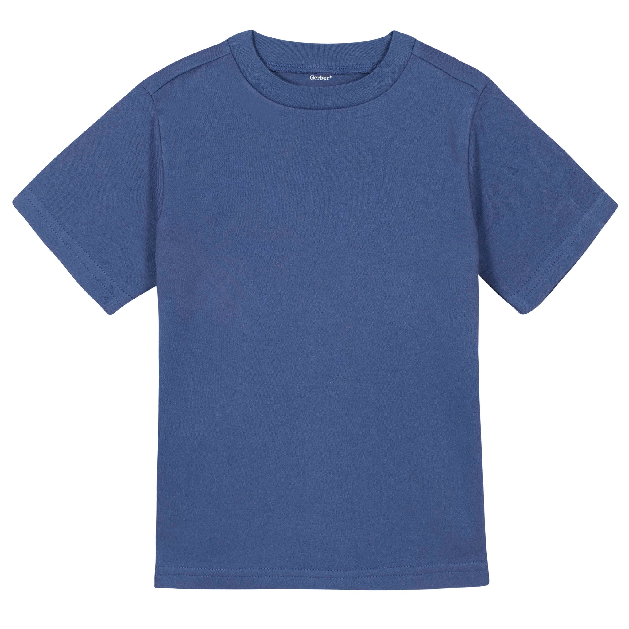 Premium Short Sleeve Tee in Blue-Gerber Childrenswear Wholesale