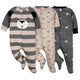 3-Pack Baby Boys Bear Sleep 'N Plays-Gerber Childrenswear Wholesale
