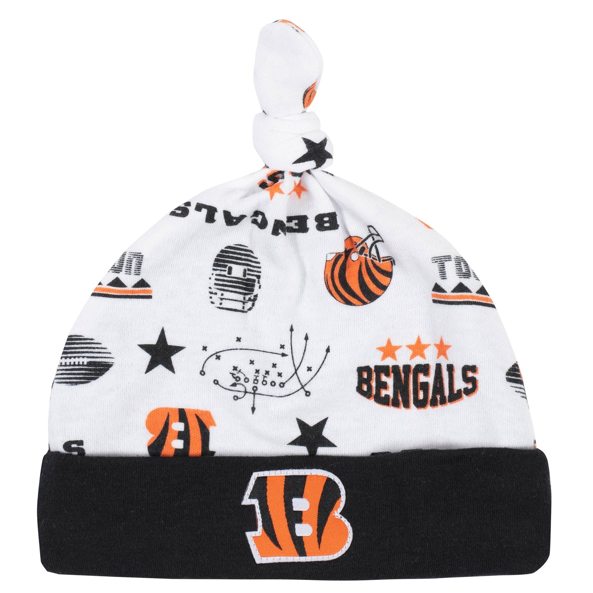 3-Piece Baby Boys Bengals Bodysuit, Sleep 'N Play, and Cap Set-Gerber Childrenswear Wholesale