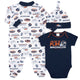 3-Piece Baby Boys Broncos Bodysuit, Sleep 'N Play, and Cap Set-Gerber Childrenswear Wholesale