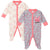 2-Pack Baby Girls Bunny Thermal Sleep N' Plays-Gerber Childrenswear Wholesale