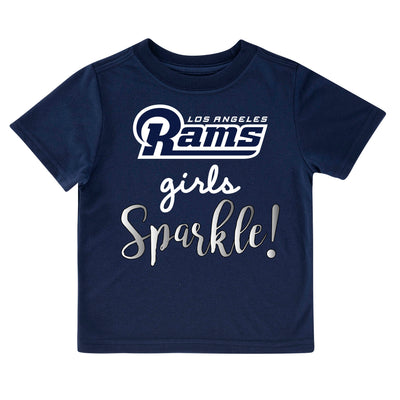 Los Angeles Rams Toddler Girls' Short Sleeve Tee-Gerber Childrenswear Wholesale