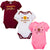 3-Pack Baby Girls Washington Short Sleeve Bodysuits-Gerber Childrenswear Wholesale