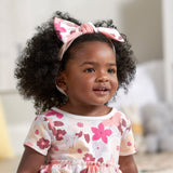 3-Piece Baby & Toddler Girls Cherry Blossom Dress, Diaper Cover & Headband Set-Gerber Childrenswear Wholesale