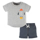 2-Piece Baby & Toddler Boys Blast Off Pocket Tee & Knit Shorts Set-Gerber Childrenswear Wholesale