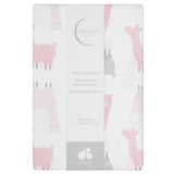 Baby Girls Pink Llama Ombre Printed Sheet-Gerber Childrenswear Wholesale