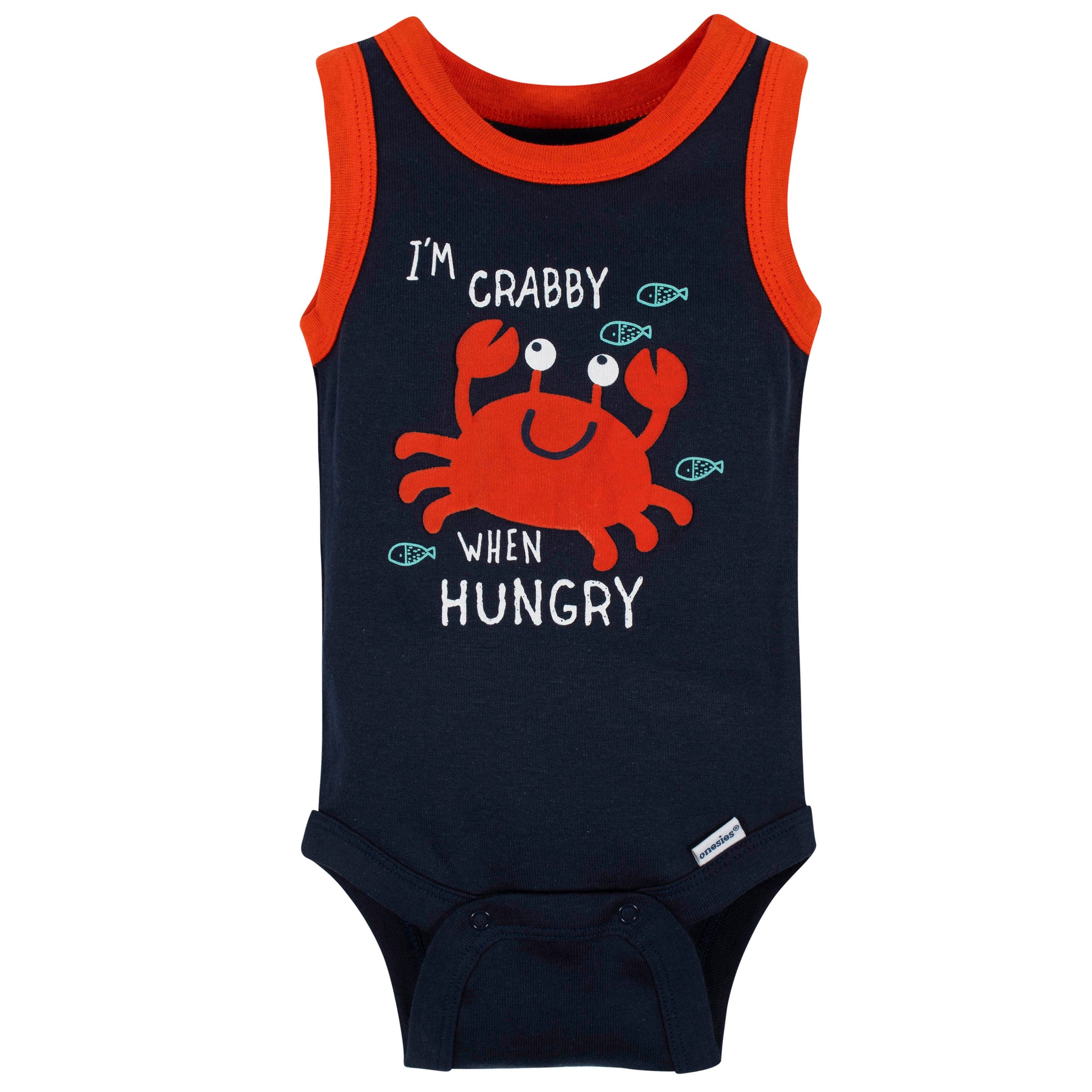 4-Pack Baby Boys Crabby Onesies® Bodysuits-Gerber Childrenswear Wholesale