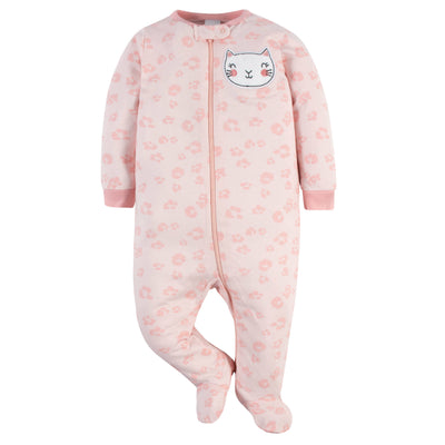 Baby Girls Kitty Sleep 'N Play-Gerber Childrenswear Wholesale