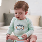 3-Pack Baby Boys Fox Long Sleeve Onesies® Bodysuits-Gerber Childrenswear Wholesale