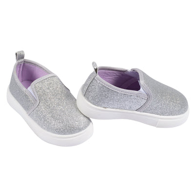 Infant & Toddler Girls Silver Glitter Slip-On Sneaker-Gerber Childrenswear Wholesale