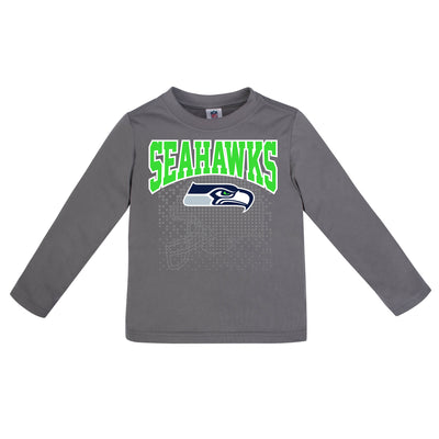 Seattle Seahawks Toddler Boys Long Sleeve Tee Shirt-Gerber Childrenswear Wholesale
