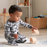 2-Pack Boys Camo Snug Fit Footed Cotton Pajamas-Gerber Childrenswear Wholesale