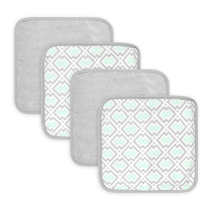 4-Pack Baby Neutral Woven Washcloths-Gerber Childrenswear Wholesale