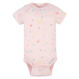 5-Pack Baby Girls Rainbow Short Sleeve Onesies Bodysuits-Gerber Childrenswear Wholesale