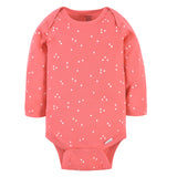 3-Pack Baby Girls Happy Long Sleeve Onesies® Bodysuits-Gerber Childrenswear Wholesale