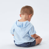 Infant & Toddler Blue Gauze Hoodie-Gerber Childrenswear Wholesale