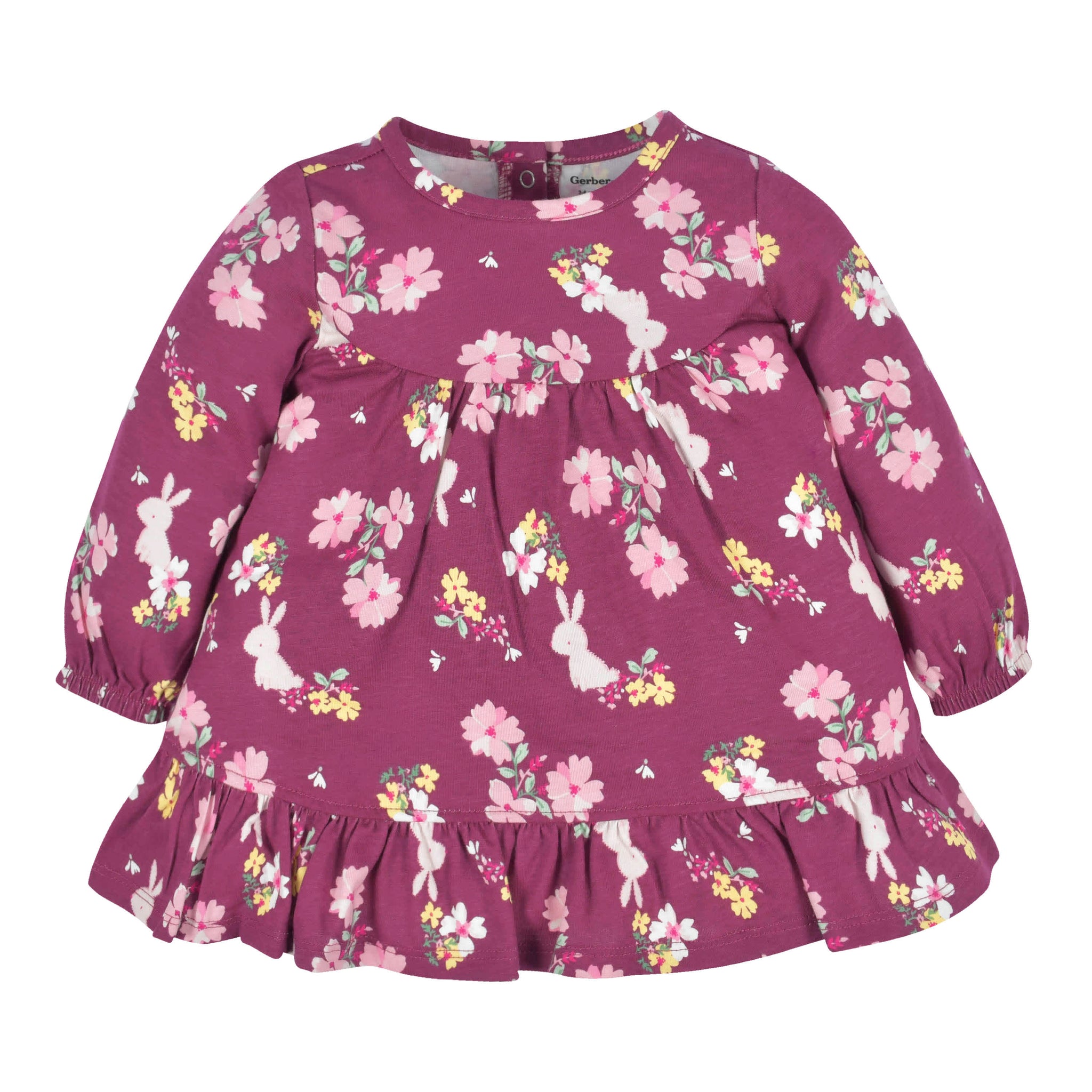 2-Piece Baby & Toddler Girls Apple Bouquets Long Sleeve Dress & Leggings Set-Gerber Childrenswear Wholesale