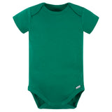 5-Pack Kelly Green Premium Short Sleeve Onesies® Bodysuits-Gerber Childrenswear Wholesale