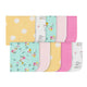 10-Pack Baby Girls Fox Washcloths-Gerber Childrenswear Wholesale