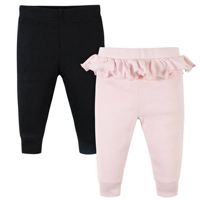 2-Pack Baby Girls Pink & Black Pants-Gerber Childrenswear Wholesale