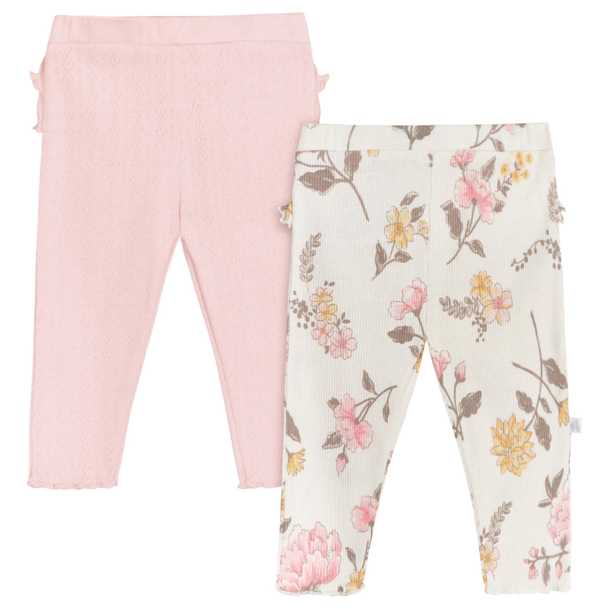 2-Pack Baby Girls Vintage Floral Leggings-Gerber Childrenswear Wholesale