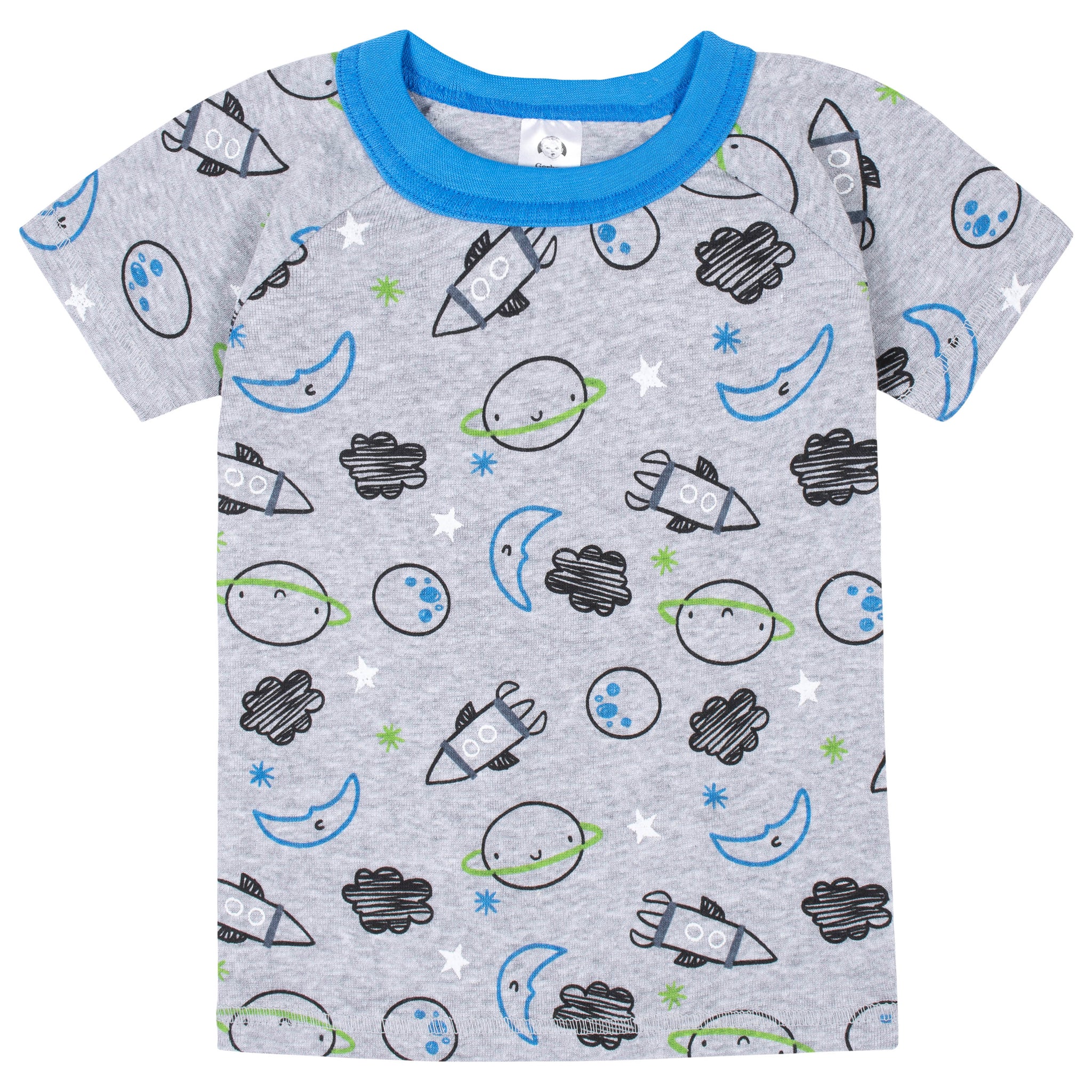 4-Piece Boys Space Snug Fit Cotton Pajamas-Gerber Childrenswear Wholesale