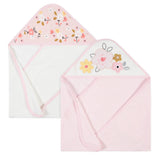 2-Pack Baby Girls Ballerina Hooded Towels-Gerber Childrenswear Wholesale