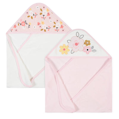 2-Pack Baby Girls Ballerina Hooded Towels-Gerber Childrenswear Wholesale