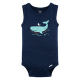 4-Pack Baby Boys Seas The Day Sleeveless Onesies® Bodysuits-Gerber Childrenswear Wholesale