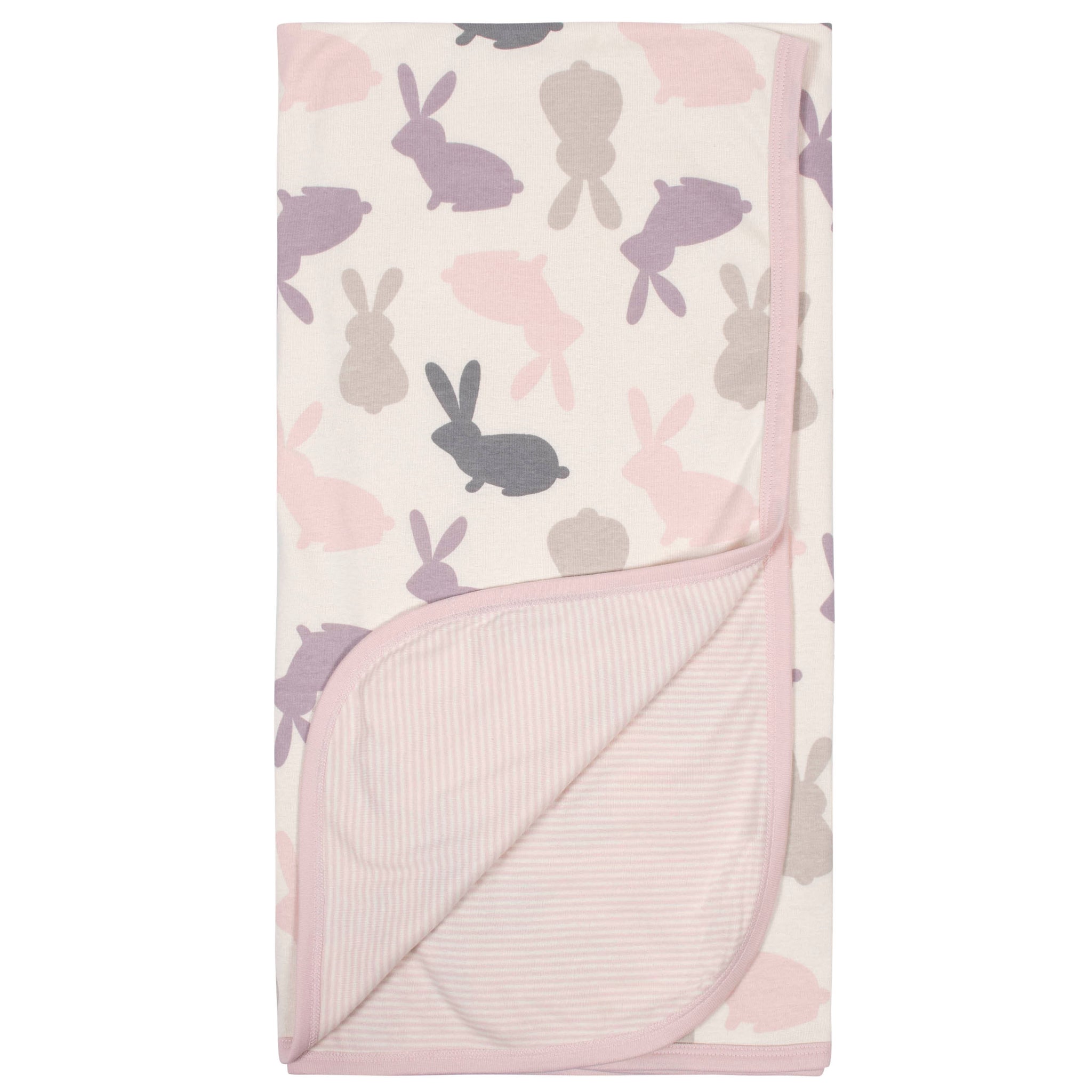 Baby Girls Bunny Reversible Blanket-Gerber Childrenswear Wholesale