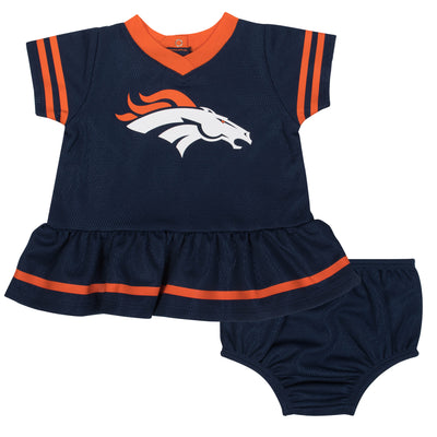 2-Piece Denver Broncos Dress and Diaper Cover Set-Gerber Childrenswear Wholesale