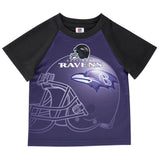 Baltimore Ravens Toddler Boys Short Sleeve Tee Shirt-Gerber Childrenswear Wholesale