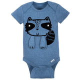 3-Pack Baby Boys Raccoon Short Sleeve Onesies® Bodysuits-Gerber Childrenswear Wholesale