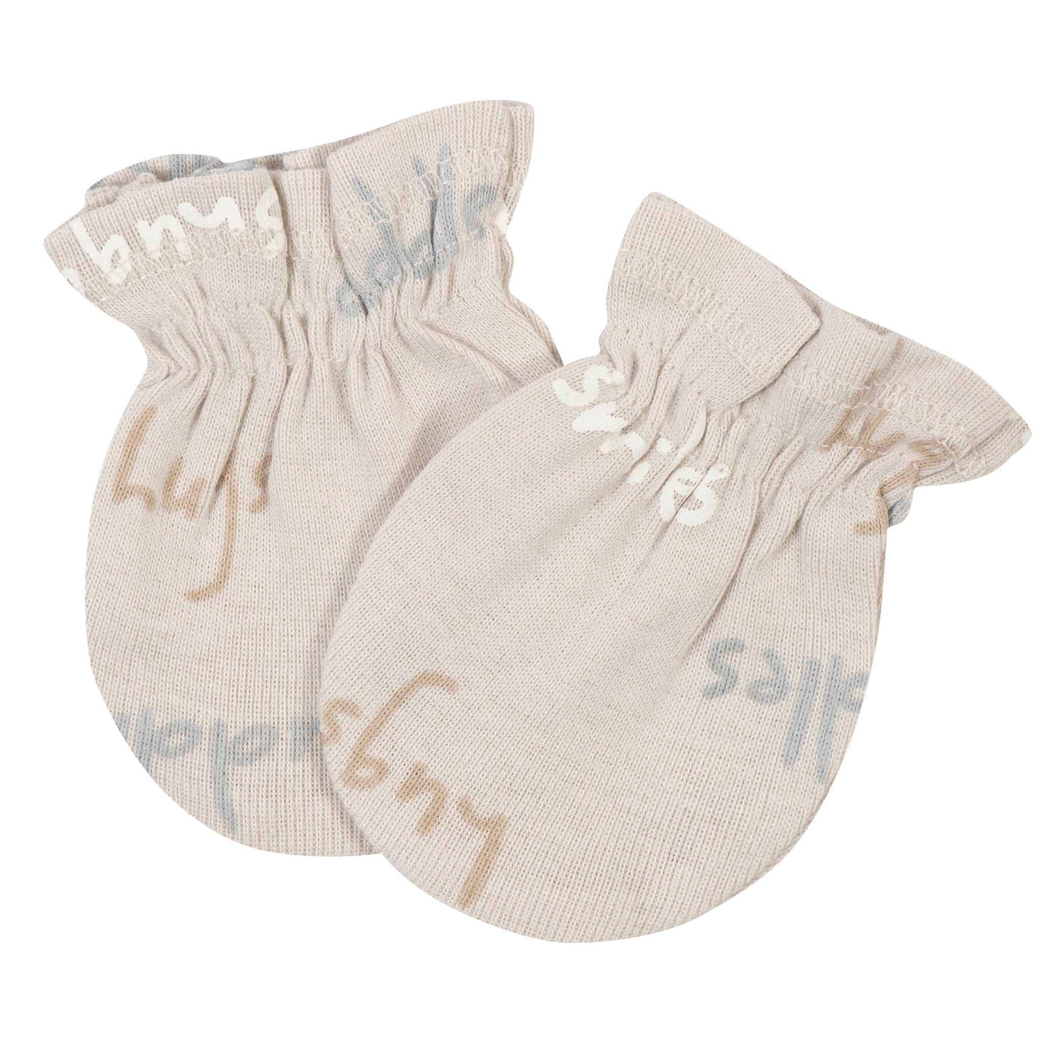 3-Pack Baby Neutral Safari No Scratch Mittens-Gerber Childrenswear Wholesale