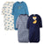 4-Pack Baby Boys Fox Lap Shoulder Gowns-Gerber Childrenswear Wholesale