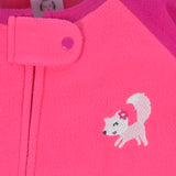 2-Pack Baby & Toddler Girls Pink Fox Fleece Pajamas-Gerber Childrenswear Wholesale