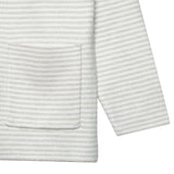Infant & Toddler Oatmeal Heather Striped Sweater With Pocket-Gerber Childrenswear Wholesale