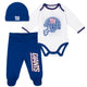 3-Piece New York Giants Bodysuit, Pant, and Cap Set-Gerber Childrenswear Wholesale