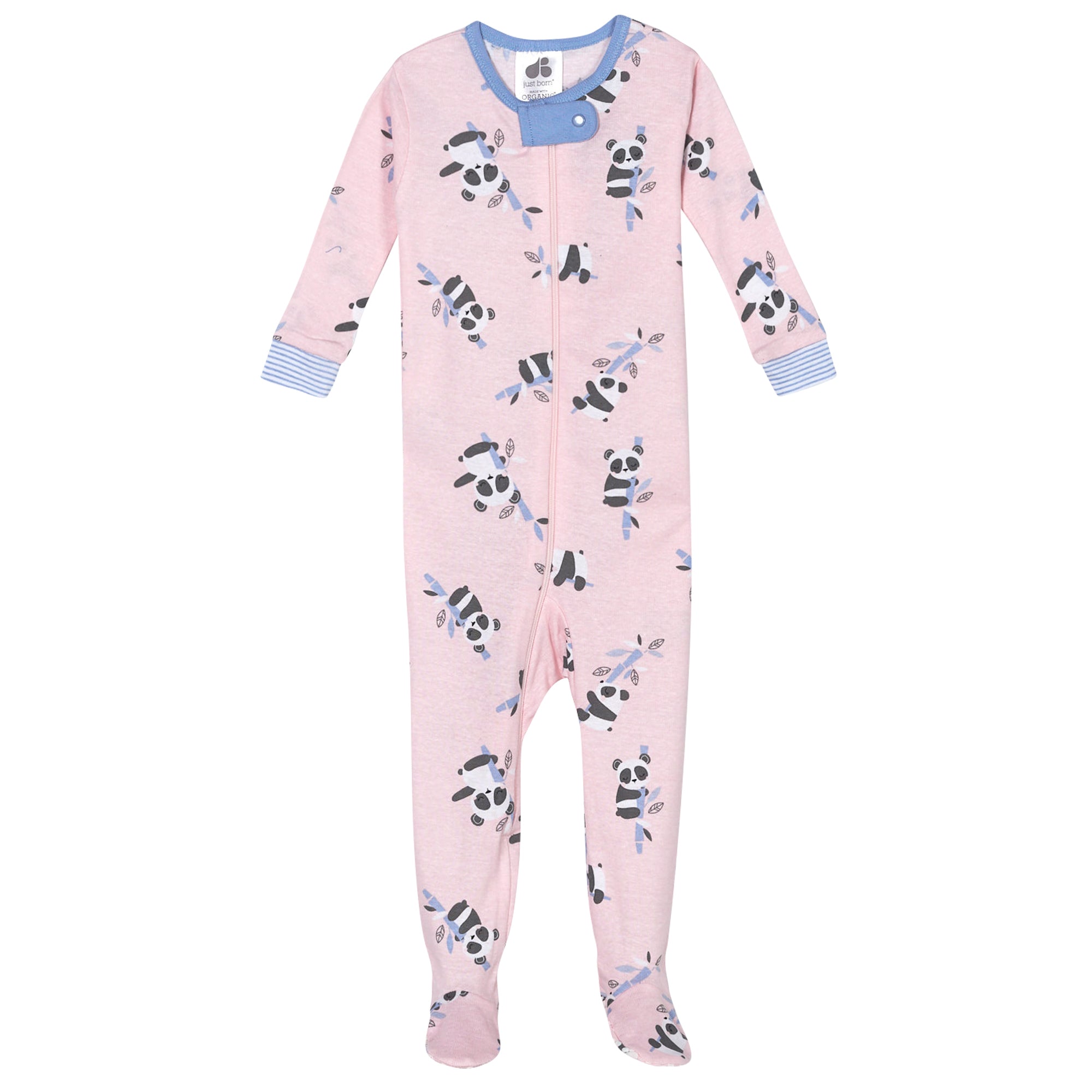 2-Pack Baby Girls Panda & Clouds Organic Sleep 'n Play-Gerber Childrenswear Wholesale