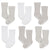 6-Pack Baby Neutral Natural Leaves Socks-Gerber Childrenswear Wholesale
