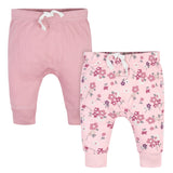 2-Pack Organic Baby Girls Wild Flower Pants-Gerber Childrenswear Wholesale