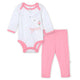 2-Piece Baby Girls Lil Llama Organic Bodysuit & Pants Set-Gerber Childrenswear Wholesale