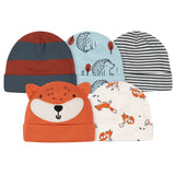 5-Pack Baby Boys Fox Caps-Gerber Childrenswear Wholesale