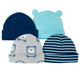 4-pack Boys Cap-Gerber Childrenswear Wholesale