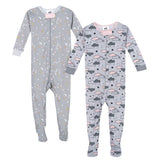 2-Pack Baby Girls Unicorn & Clouds Organic Sleep 'n Play-Gerber Childrenswear Wholesale