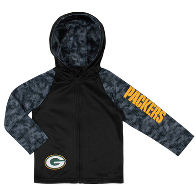 Toddler Boys Green Bay Packers Hooded Jacket-Gerber Childrenswear Wholesale