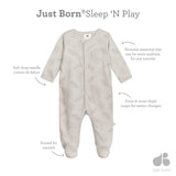 Baby Neutral Natural Leaves Sleep 'N Play-Gerber Childrenswear Wholesale